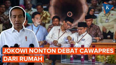 Gibran Debat Malam Ini, Jokowi Nonton dari Rumah