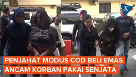 Momen Dramatis Penjahat Modus COD Beli Emas Ditangkap