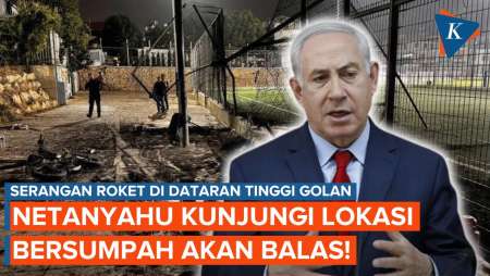 Netanyahu Kunjungi Lokasi Serangan Roket di Dataran Tinggi Golan, Bersumpah Balas Hizbullah!