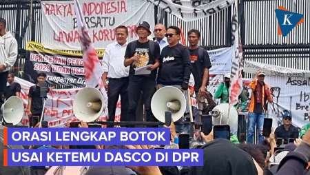 [FULL] Orasi Botok Pati Usai Diterima Pimpinan DPR, Janji Gelar Demo Lanjutan
