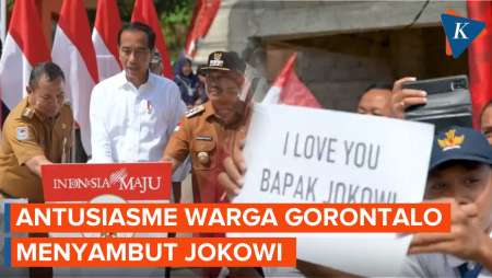 Momen Jokowi Disambut Histeris Warga Saat Kunjungi Gorontalo