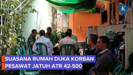 Suasana Rumah Duka Korban Pesawat Jatuh ATR 42-500