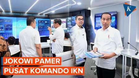 Jokowi Pamer Canggihnya Pusat Komando IKN