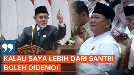 Beri Pesan Di Depan Prabowo, Pemimpin Gontor: Kalau Yang Saya Makan Lebih Dari Santri, Boleh Didemo!