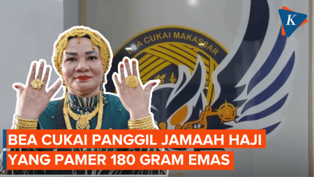 Bea Cukai Makassar Bakal Panggil Jemaah Haji yang Pamer 180 Gram Emas