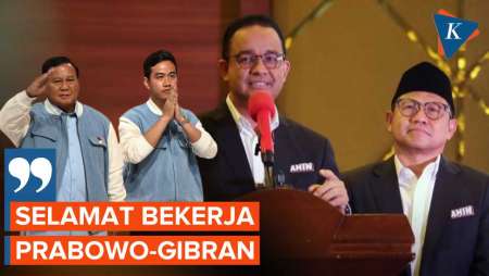 Anies-Imin: Selamat Bekerja untuk Prabowo-Gibran