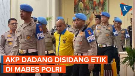 Momen AKP Dadang Jalani Sidang Etik di Mabes Polri