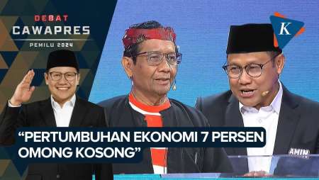 Mahfud MD vs Muhaimin soal Pertumbuhan Ekonomi