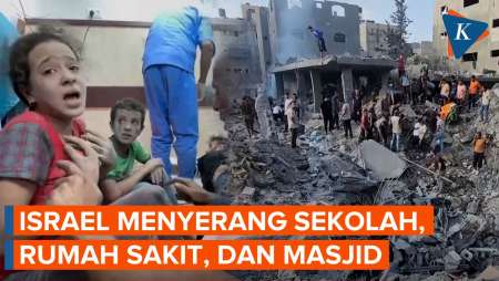 Serangan Israel Tewaskan 50 Orang di Sekolah Al Buraq Gaza