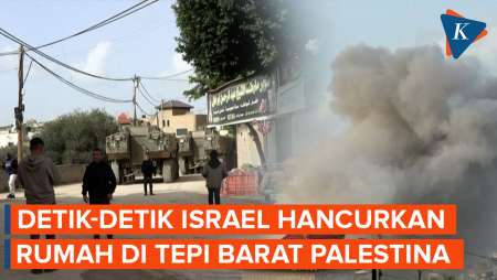 Detik-detik Israel Hancurkan Rumah Tokoh Brigade Al-Qassam Di Tepi Barat
