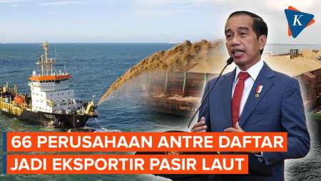 Keran Ekspor Pasir Laut Dibuka, KKP: 66 Perusahaan Antre Mendaftar