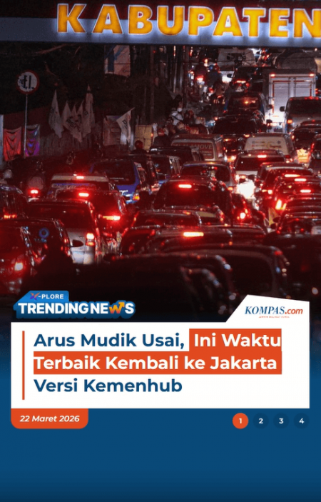 Arus Mudik Usai, Ini Waktu Terbaik Kembali ke Jakarta Versi Kemenhub