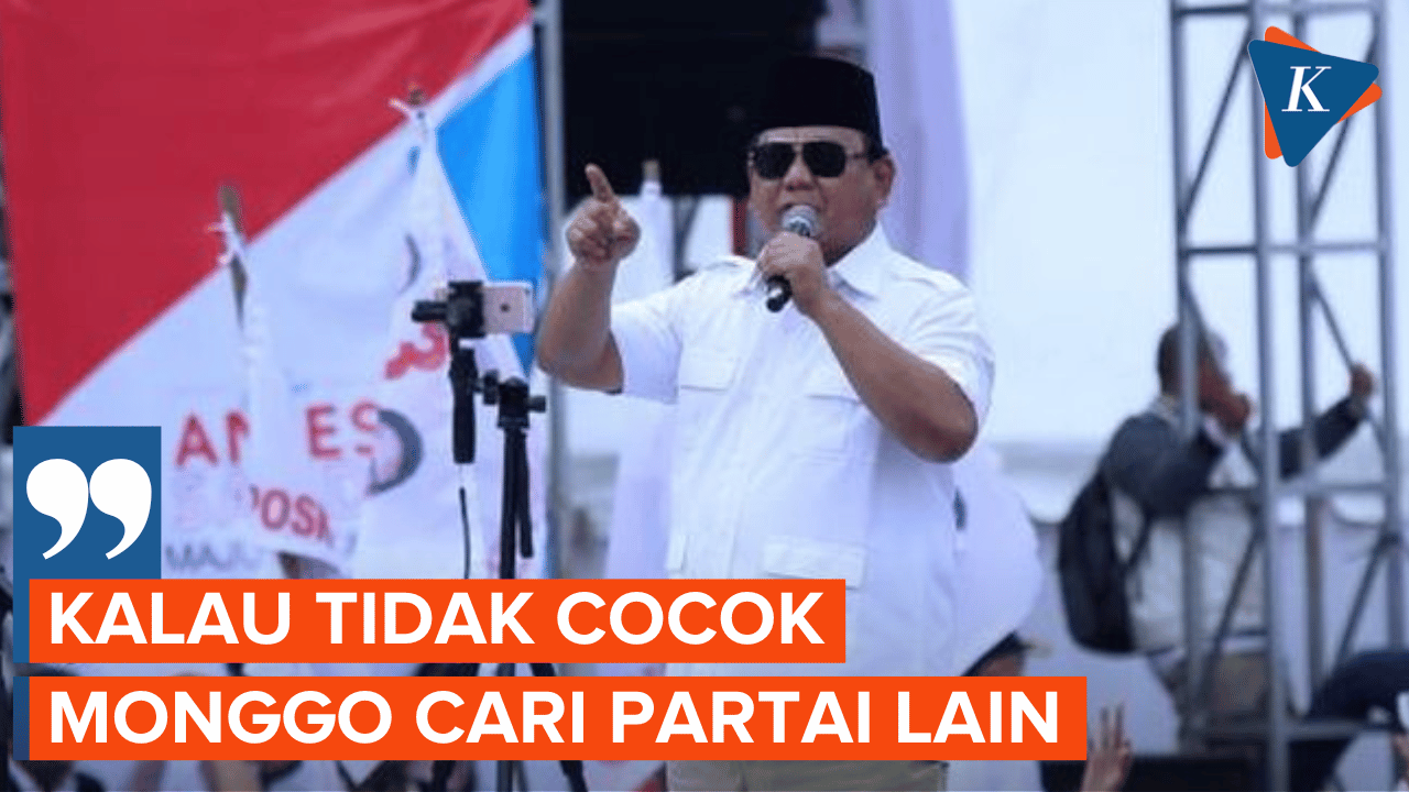 Prabowo Ingatkan Pisah Partai Harus Baik-Baik