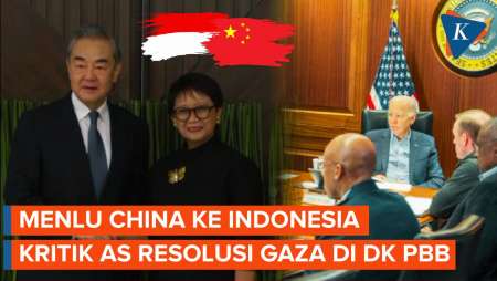 Ke Indonesia, Menlu China Kritik AS soal Resolusi Gaza Palestina di DK PBB
