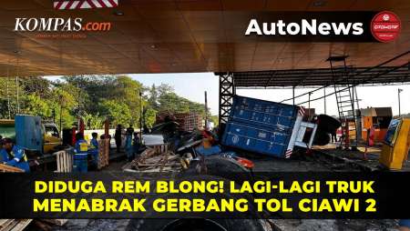 Terjadi Lagi Truk Menabrak Gerbang Tol Ciawi 2, Diduga Rem Blong