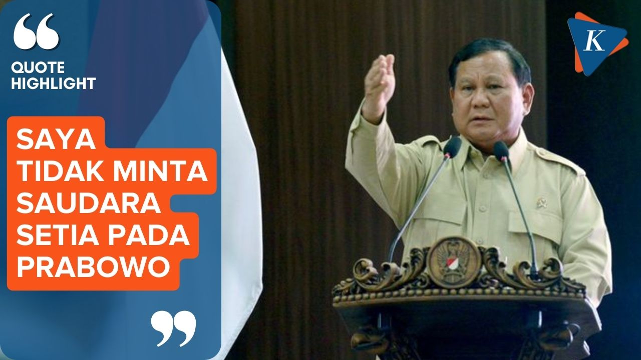 Prabowo Tidak Minta Kader Setia pada Dirinya, tapi