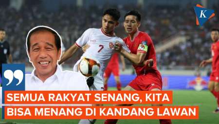 Timnas Indonesia Libas Vietnam 3-0, Presiden Jokowi: Semua Rakyat Senang