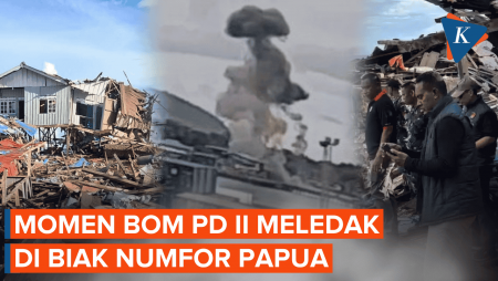 Detik-detik Bom Perang Dunia II Meledak di Biak Numfor Papua