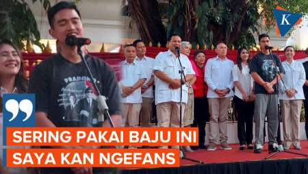 Pakai Kaus Bergambar Prabowo, Kaesang: Saya Kan Ngefans!