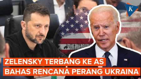 Zelensky Tiba di AS, Akan Bertemu Biden dan Haris Bahas Rencana Perang Ukraina