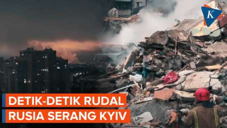 Detik-detik Rudal Rusia Hantam Kyiv, Tewaskan 6 Warga Sipil