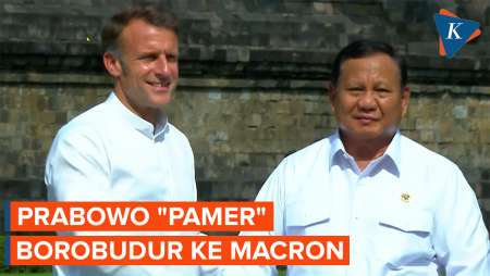 Pamer Borobudur di Depan Presiden Perancis, Prabowo: Ini Mahakarya Peradaban
