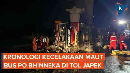 Kronologi Kecelakaan Bus Bhineka di Tol Jakarta-Cikampek yang Tewaskan 6 Orang