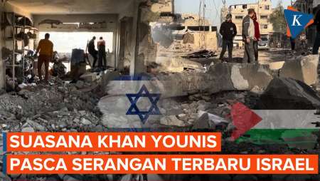 Potret Kondisi Khan Younis Usai Diserang Israel Di Tengah Gencatan Senjata