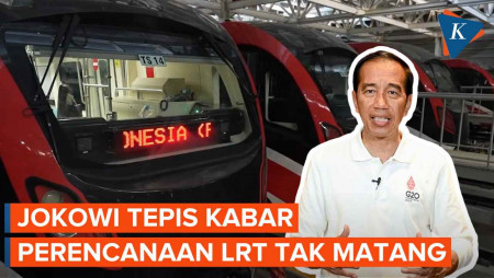 Jokowi Bantah Pembangunan LRT Jabodebek Tanpa Perencanaan Matang