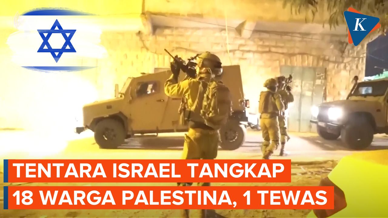 Lakukan Operasi di Tepi Barat, Militer Israel Tangkap 18 Warga Palestina