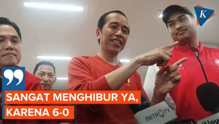 Jokowi Tanggapi Hasil Pertandingan Indonesia-Brunei Darussalam