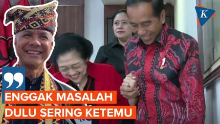 Jokowi Dikabarkan Ingin Bertemu Megawati, Ganjar: Enggak Masalah