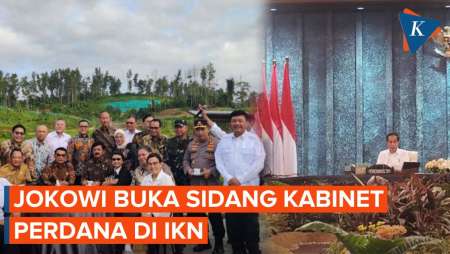 Buka Sidang Perdana Kabinet di IKN, Jokowi: Istimewa!