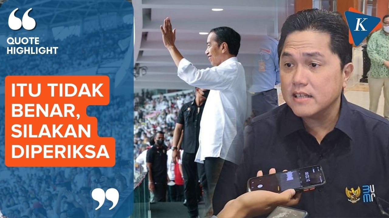 Erick Thohir Bantah Isu Komisaris BUMN Biayai Relawan Jokowi