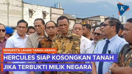 Hercules Klaim Lahan di Tanah Abang Bukan Milik Negara