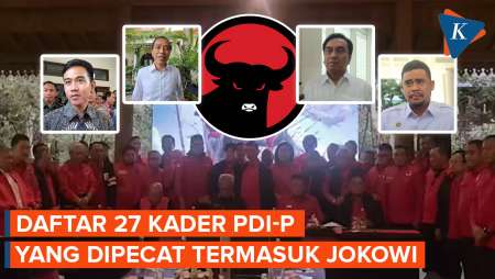 Daftar 27 Kader PDI-P yang Dipecat, Termasuk Jokowi, Gibran, Bobby hingga Effendi Simbolon