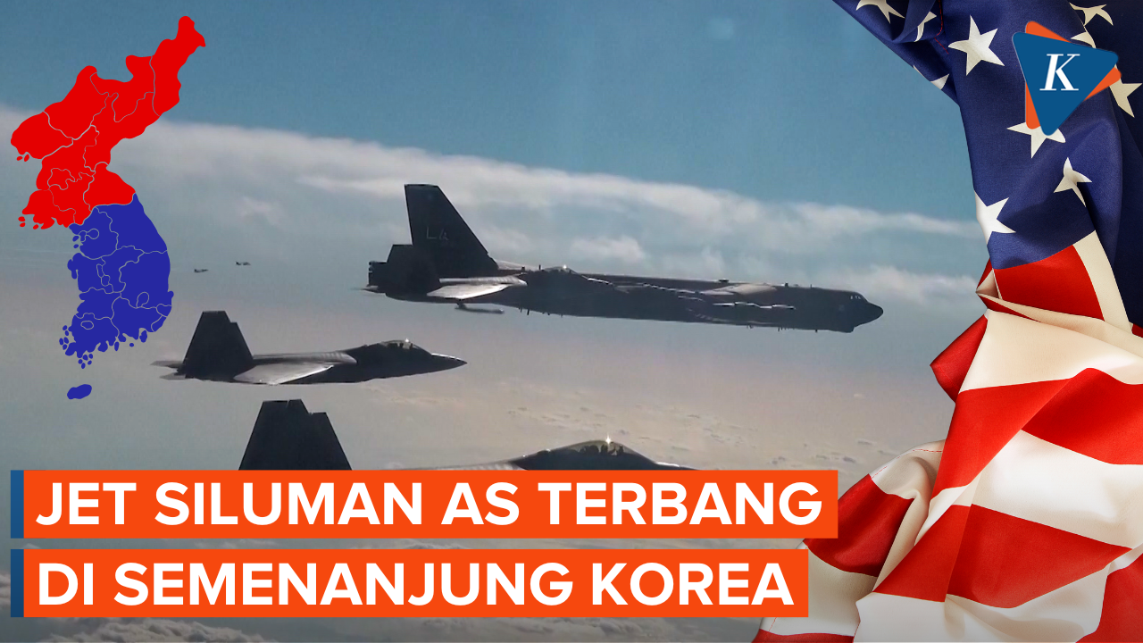 AS Terbangkan Jet Siluman Berkemampuan Nuklir di Semenanjung Korea