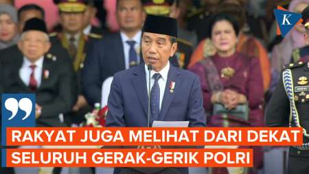 Hari Bhayangkara, Jokowi Ingatkan Gerak-Gerik Polri Selalu Diawasi Masyarakat