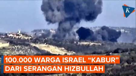 Serangan Kian Intensif, Hizbullah Buat 100 Ribu Warga Israel Mengungsi