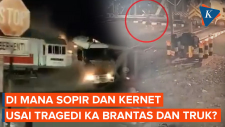 Ke Mana Sopir dan Kernet Truk Usai Terlibat Kecelakaan dengan KA Brantas?