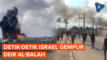 Detik-detik Serangan Israel Hantam Deir al-Balah, Kamp Pengungsi Porak-poranda