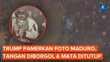 Trump Bagikan Foto Maduro Dengan Tangan Diborgol Dan Mata Ditutup Setelah Ditangkap AS