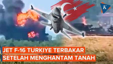 Jet F-16 Jatuh Dan Terbakar Di Turkiye, Pilot Selamat