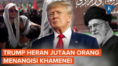 Jutaan Warga Iran Tangisi Jenazah Khamenei, Trump: Mungkin Air Mata Palsu