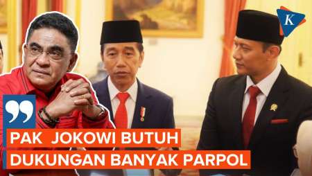 Demokrat Gabung ke Pemerintah, PDI-P: Jokowi Butuh Dukungan Banyak Parpol