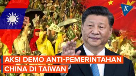 Usung Anti-Pemerintahan China, Puluhan Ribu Warga Taiwan Unjuk Rasa Sampai Malam