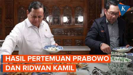 Prabowo Ungkap Isi Pembicaraan Saat Bertemu Ridwan Kamil