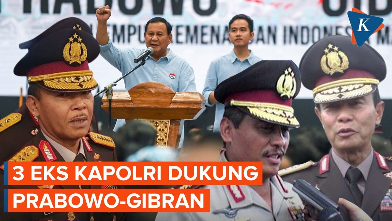 3 Eks Kapolri Dukung Prabowo-Gibran di Pilpres 2024