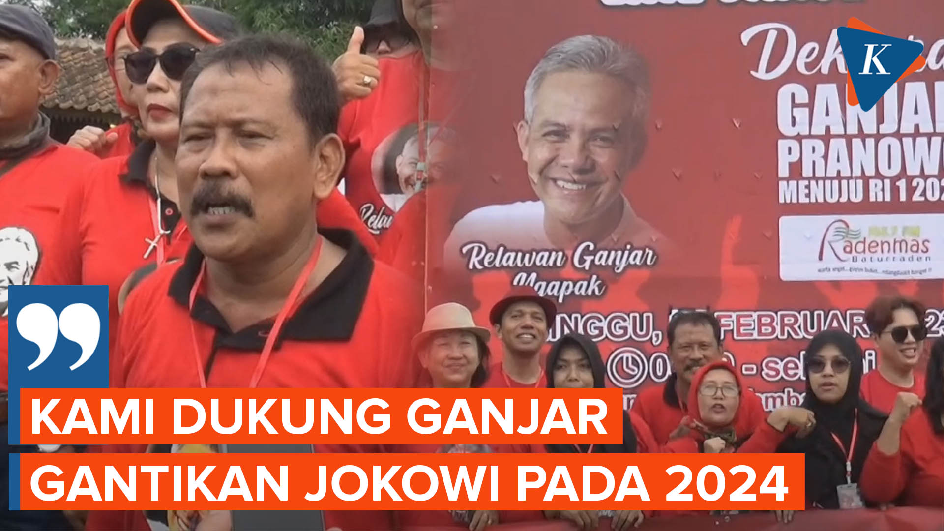 Relawan Ganjar Ngapak Deklarasi Ganjar Pranowo Jadi Calon Presiden 2024