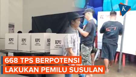 KPU Ungkap Ada 668 TPS Berpotensi Lakukan Pemilu Susulan, Ini Sebabnya